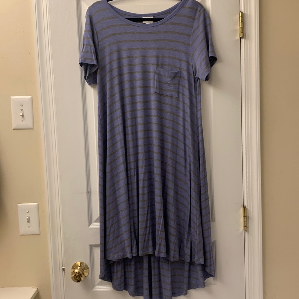 Stretchy striped lularoe Carly, size small